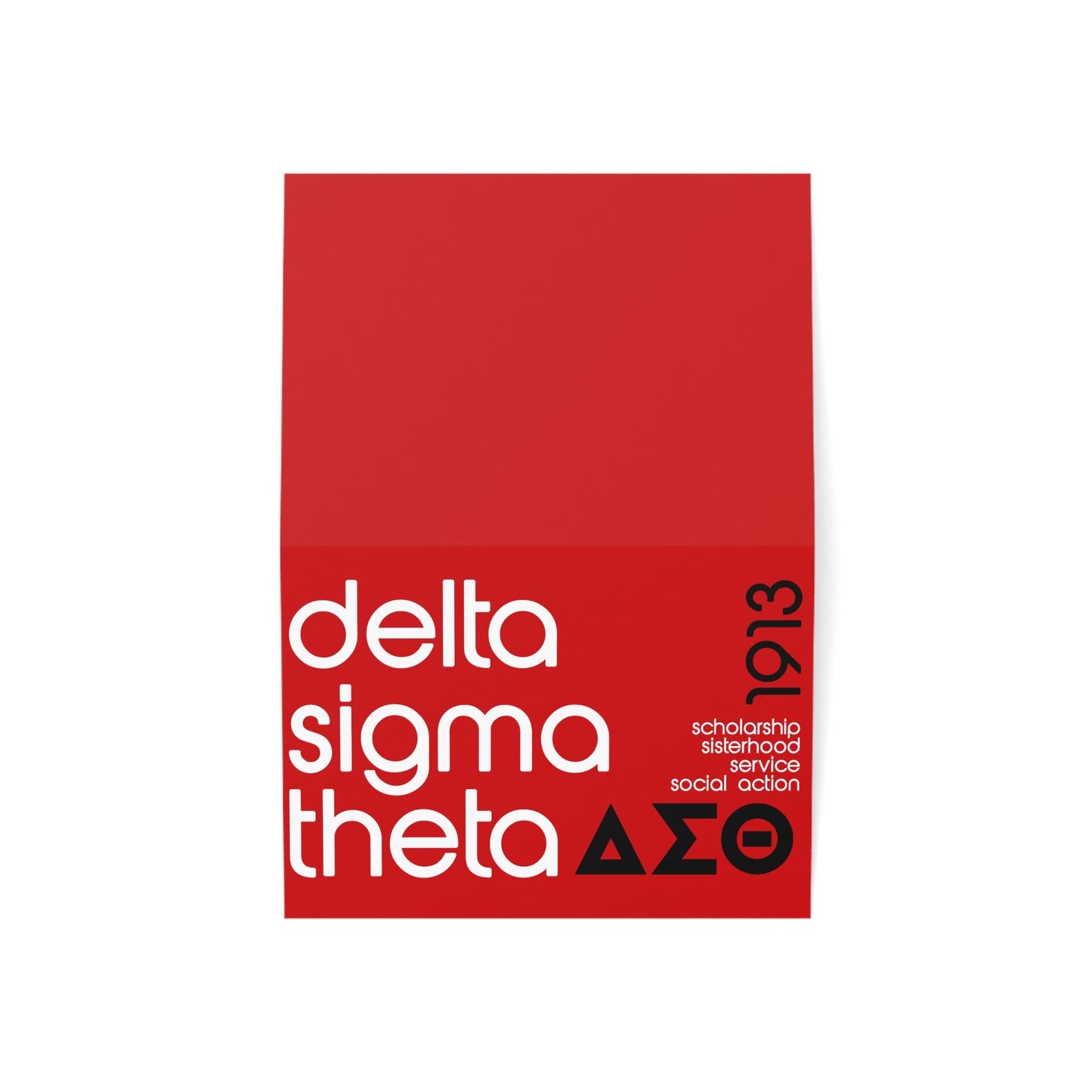 Delta Sigma Theta Greeting Cards | Blank Inside Multipurpose | Just Because Sorority Note | Everyday Sisterhood Gift (1, 10, 30, and 50pcs)