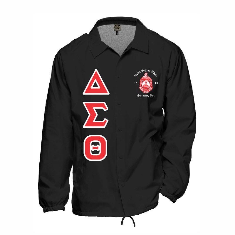 Delta Sigma Theta Line Jacket | Crossing Jacket | Coaches Jacket Vintage Style Aesthetic | Delta Sigma Theta Gifts