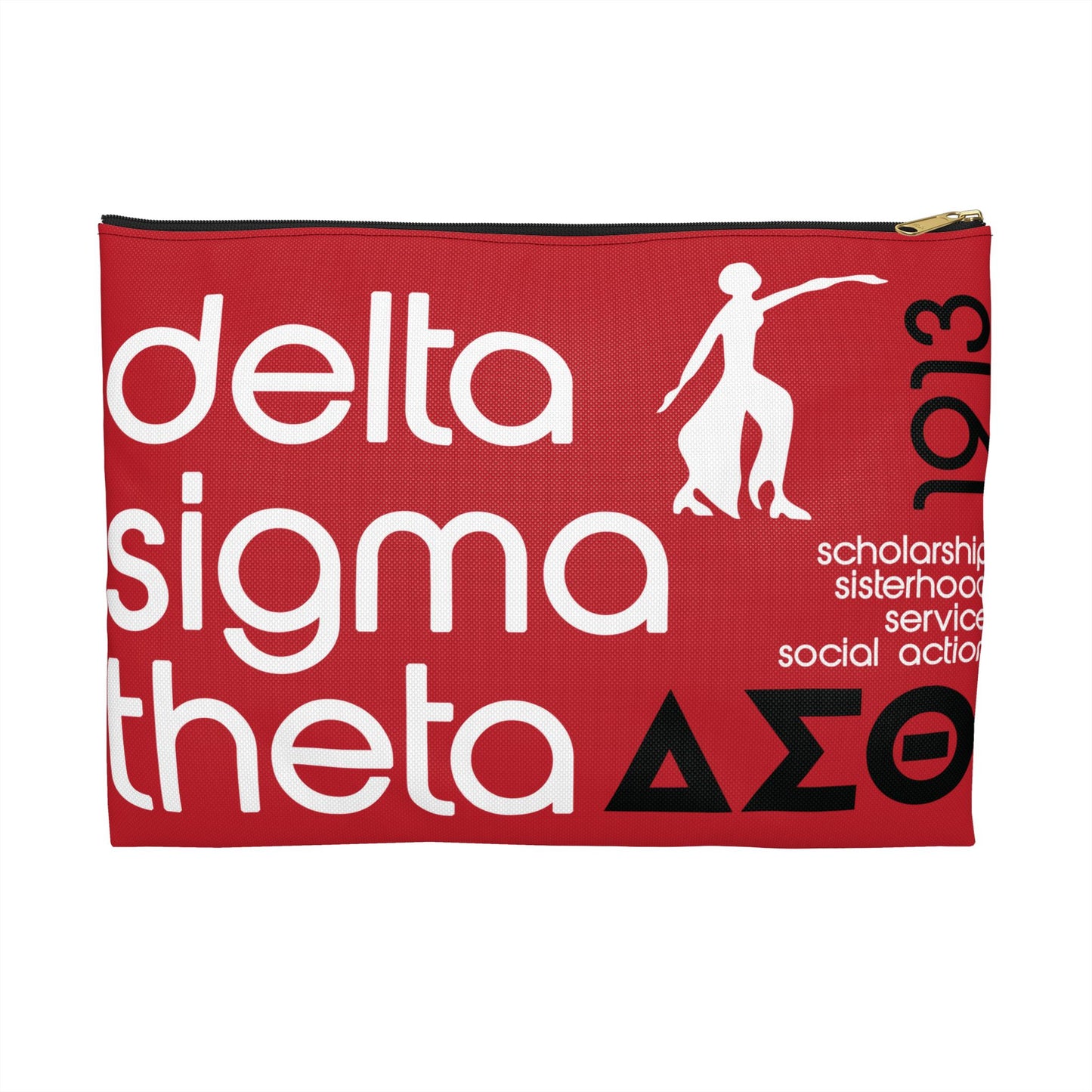 Ultimate Delta Sigma Theta Accessory Pouch - Crossing Gift Carry-all Bag For Accessories