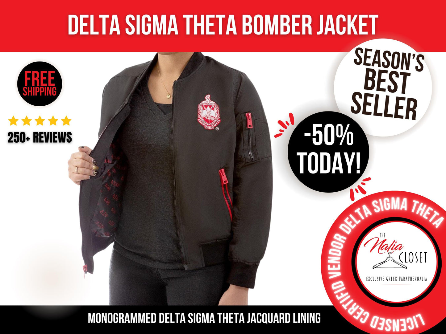 Delta Sigma Theta Bomber Jacket