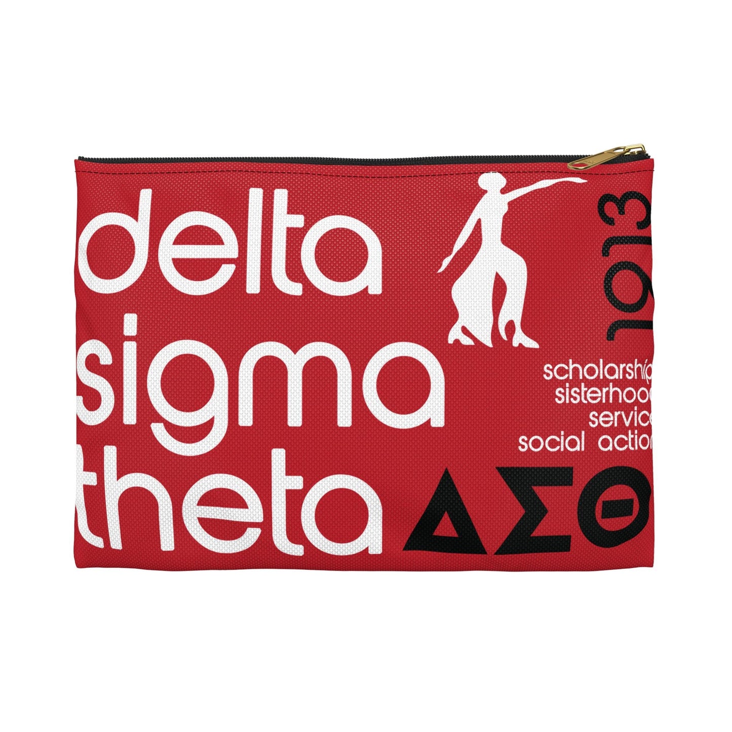 Ultimate Delta Sigma Theta Accessory Pouch - Crossing Gift Carry-all Bag For Accessories