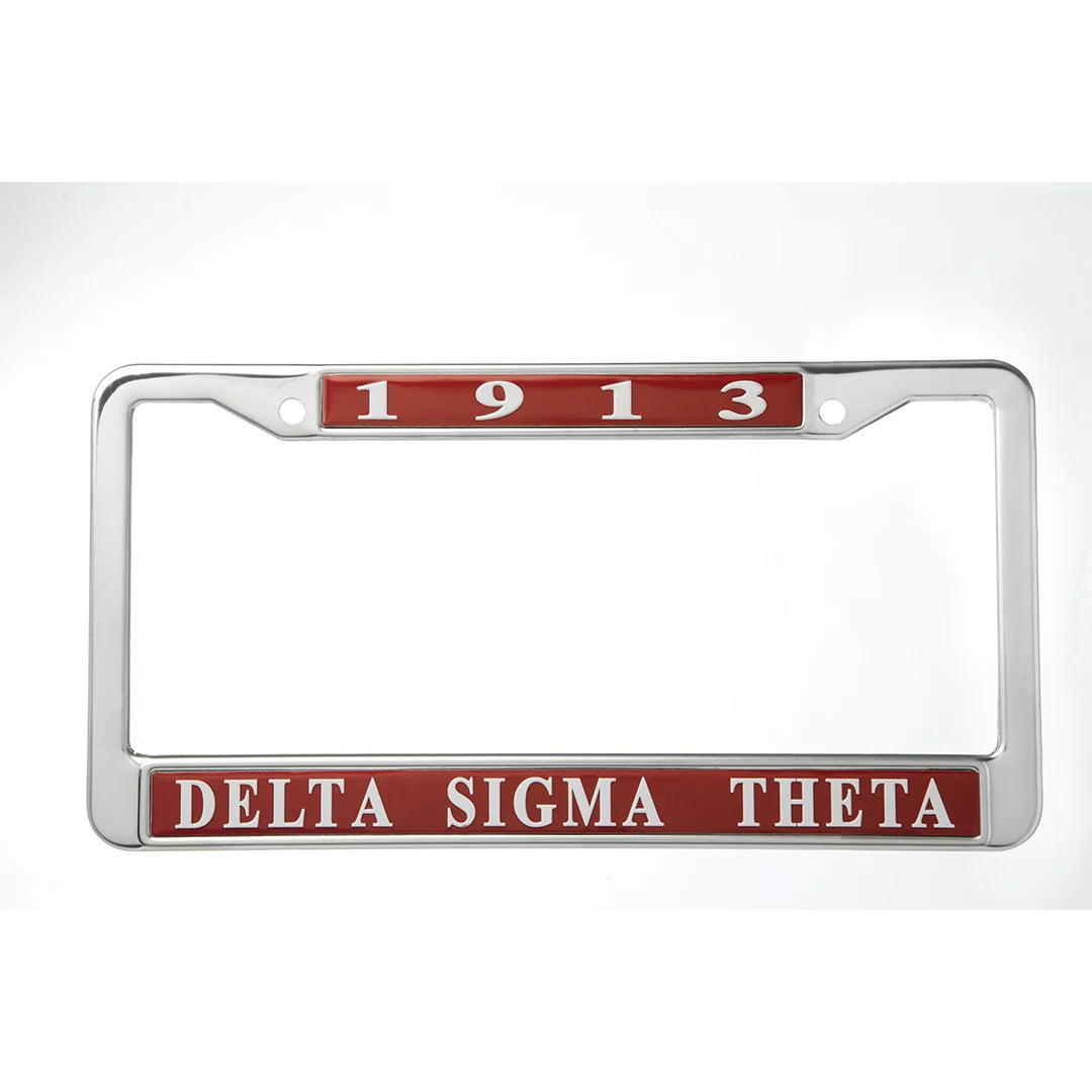 Delta Sigma Theta License Plate Frame Cover