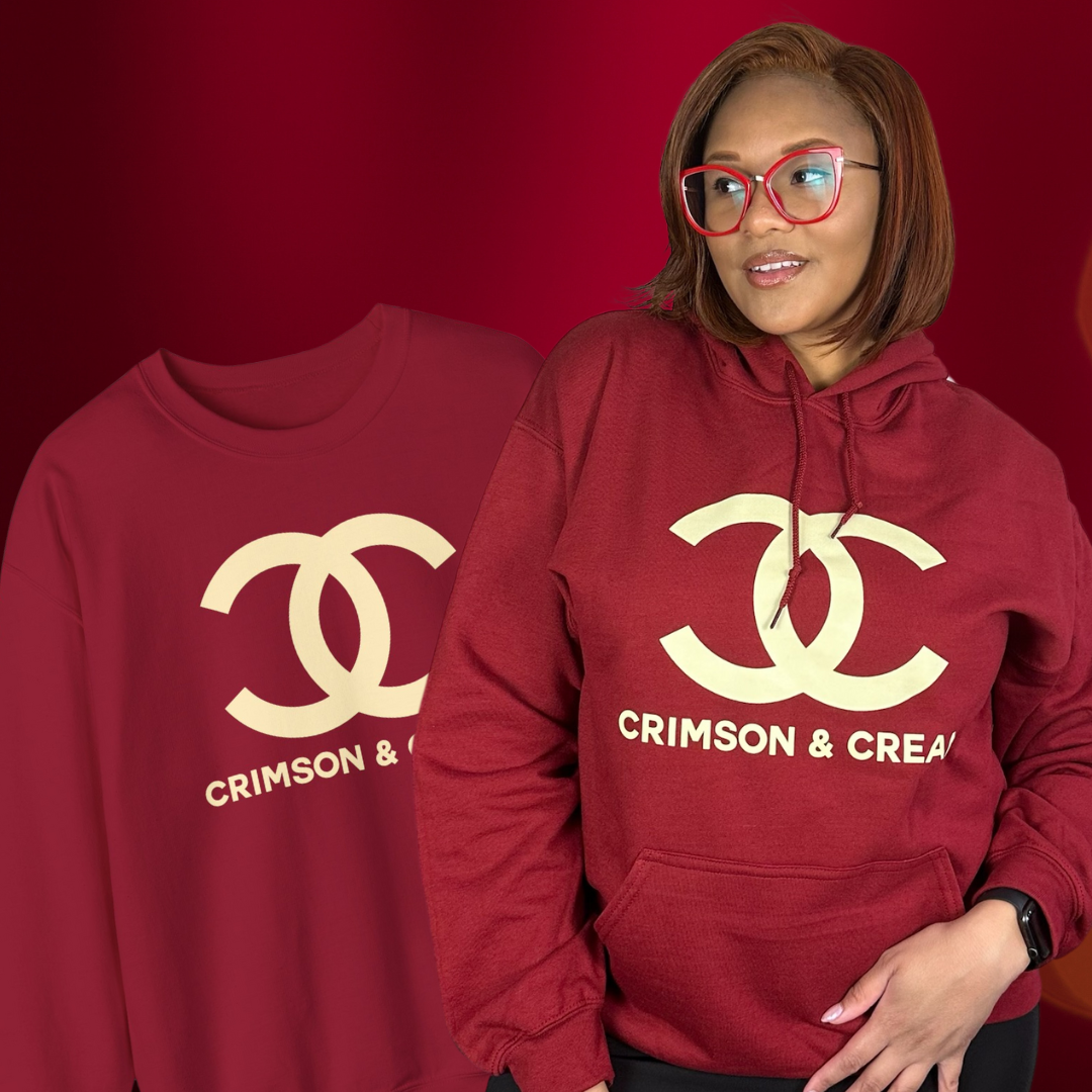 Crimson top pink hoodie