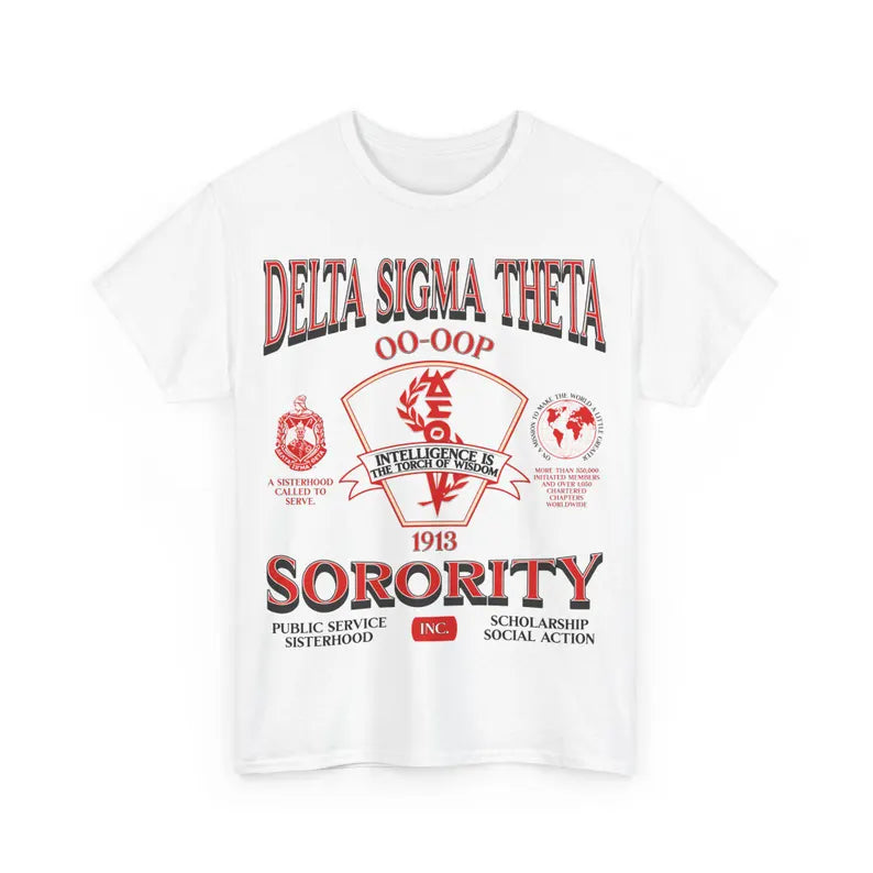 Pre-Order: Delta Sigma Theta Heritage Tee | 90s Style Retro Oversized Print
