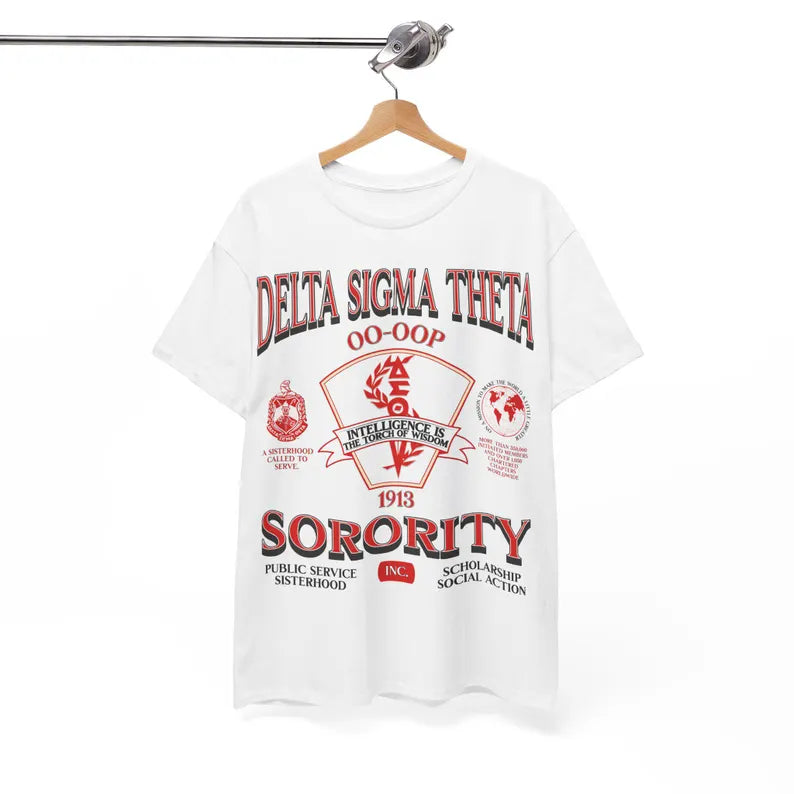 Pre-Order: Delta Sigma Theta Heritage Tee | 90s Style Retro Oversized Print