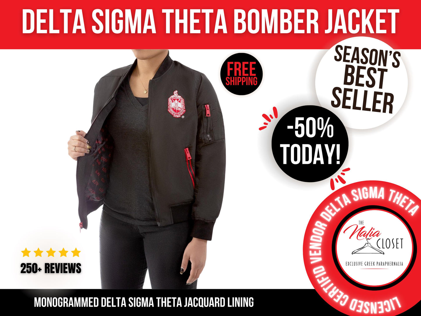 Delta Sigma Theta Bomber Jacket