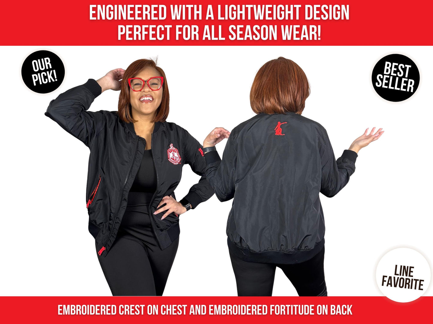 Delta Sigma Theta Bomber Jacket