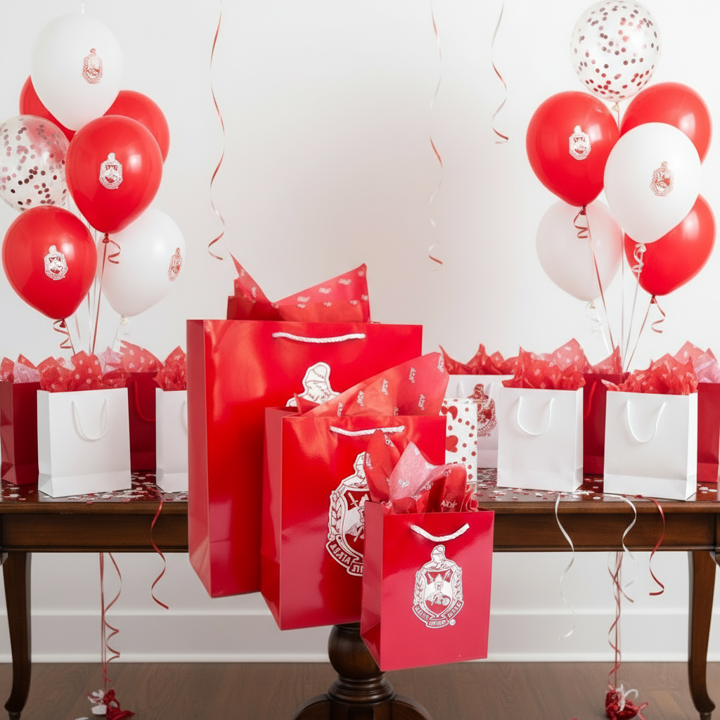 Delta Sigma Theta Gift Bag Set | Crossing Gift | Sisterhood Month | Initiation Gift