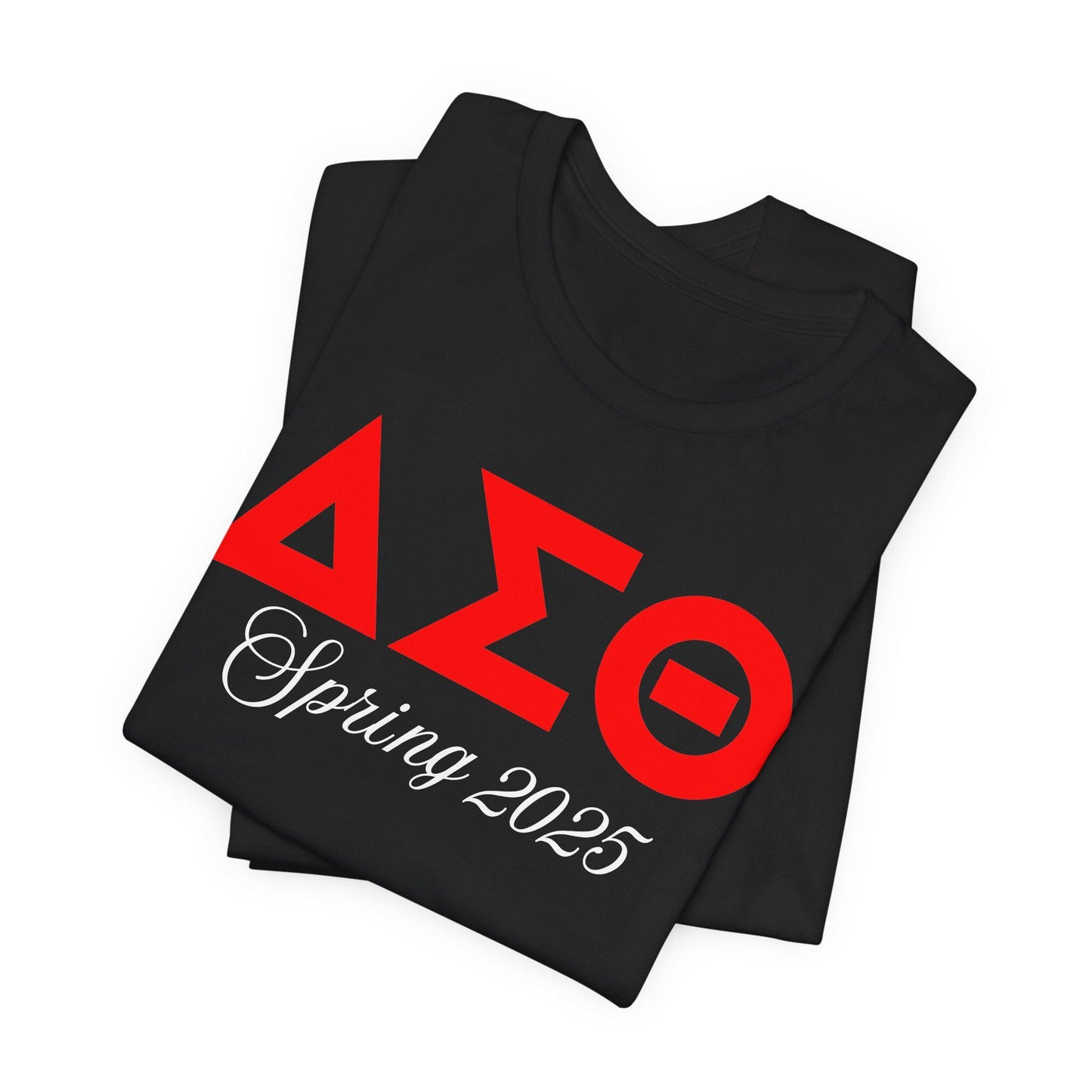 Delta Sigma Theta Spring 2025 Script Crossing Jersey Short Sleeve Tee