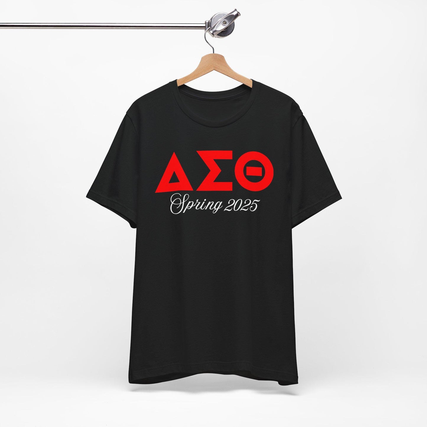 Delta Sigma Theta Spring 2025 Script Crossing Jersey Short Sleeve Tee