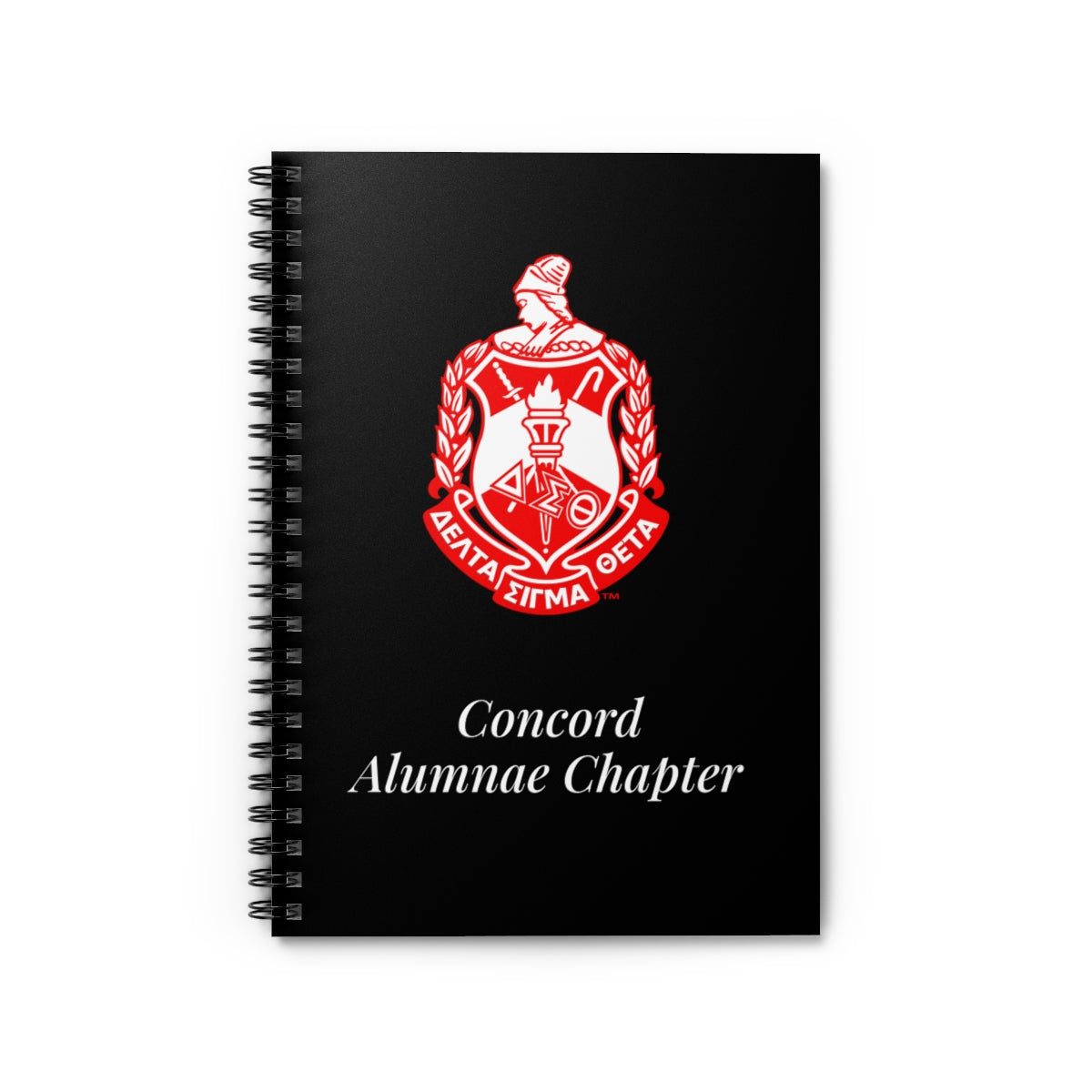 Concord Alumnae Delta Sigma Theta Spiral Notebook -Meetings & Convention, Delta Business, Ruled Line, Personalized Gift, Stationery