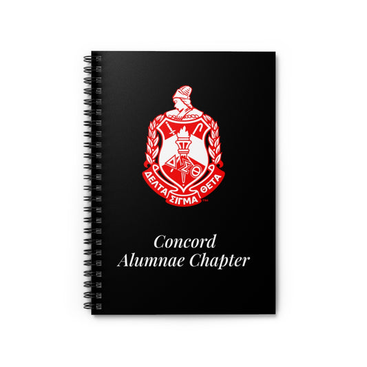 Concord Alumnae Delta Sigma Theta Spiral Notebook -Meetings & Convention, Delta Business, Ruled Line, Personalized Gift, Stationery
