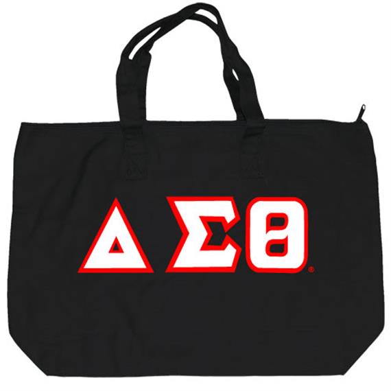 Delta Sigma Theta Embroidered Canvas Totes