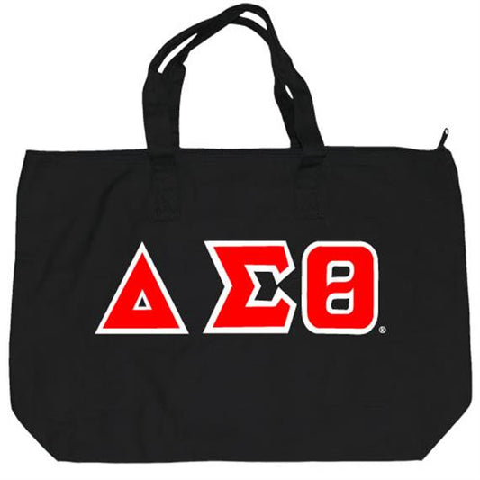 Delta Sigma Theta Embroidered Canvas Totes